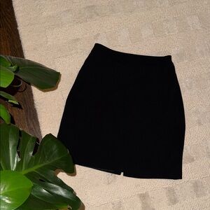 Apostrophe Essentials Vintage High Quality Lined Black Pencil Basic Work Skirt